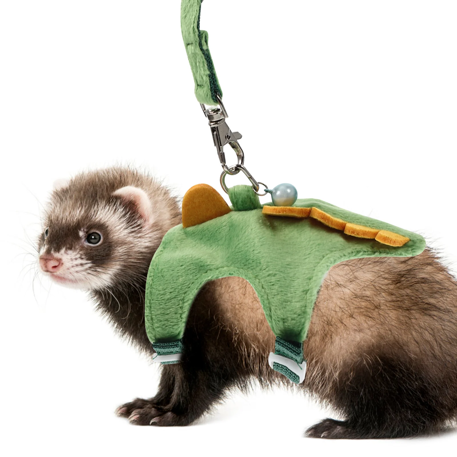 

Portable Pets Traction Harness Adjustable Comfortable Lightweight Anti-Escaping Ferret Walking Leash Kit Small Animals Outdoor