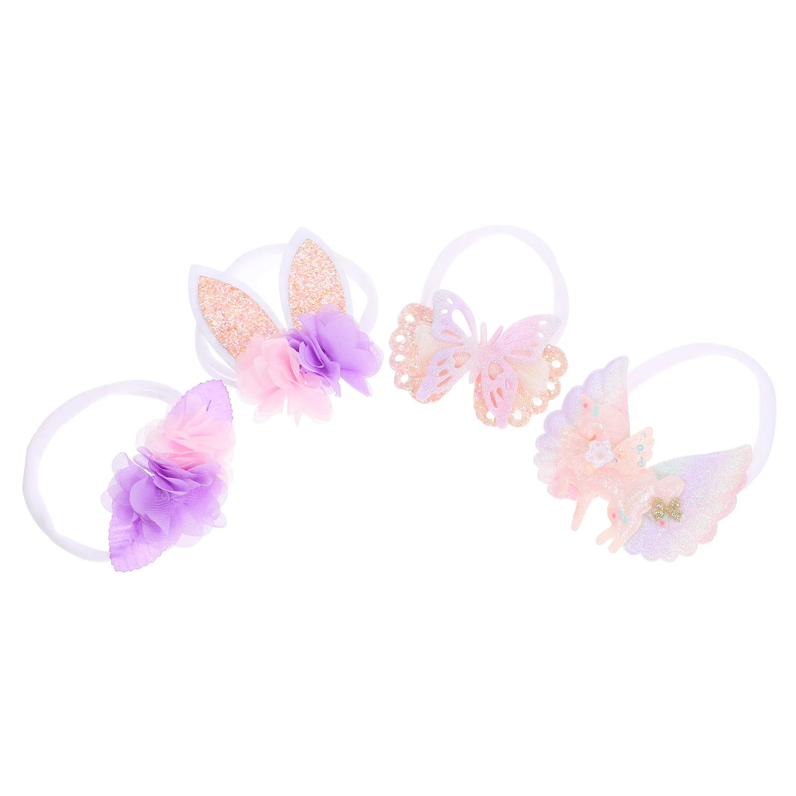 

1 set 1 Set Easter Headband Set Butterfly Bunny Ear Unicorn Wing Decorative Hairband For Women Girls Party Celebration Festival