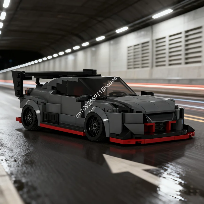428 قطعة MOC نيسان GT R Widebody مدينة أبطال نموذج اللبنات لعبة الهندسة المعمارية لتقوم بها بنفسك هدية الكريسماس التعليم الطوب الاطفال #1