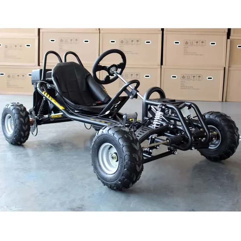 FRANFUN Customized 420cc Four Stroke 15hp Explore Outdoor Petrol Karting Adult Pedal Acceleration Go Karts Full Suspension