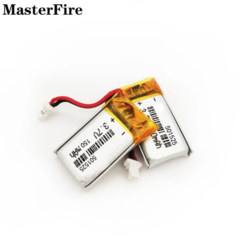 Wholesale 501525 3.7V 150mah Rechargeable Lithium Polymer Battery for Bluetooth Headset Speaker Smart Watch Game Player Cell