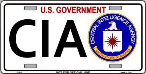1c,CIA U.S. Government Tin Sign Metal Tin Sign Picture Plaque Art Wall Decor