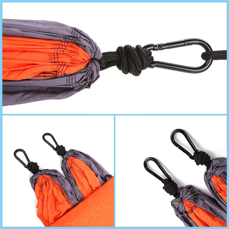 أرجوحة قماش المظلة المزدوجة 210t لونين خياطة Nisi أرجوحة التخييم في الهواء الطلق