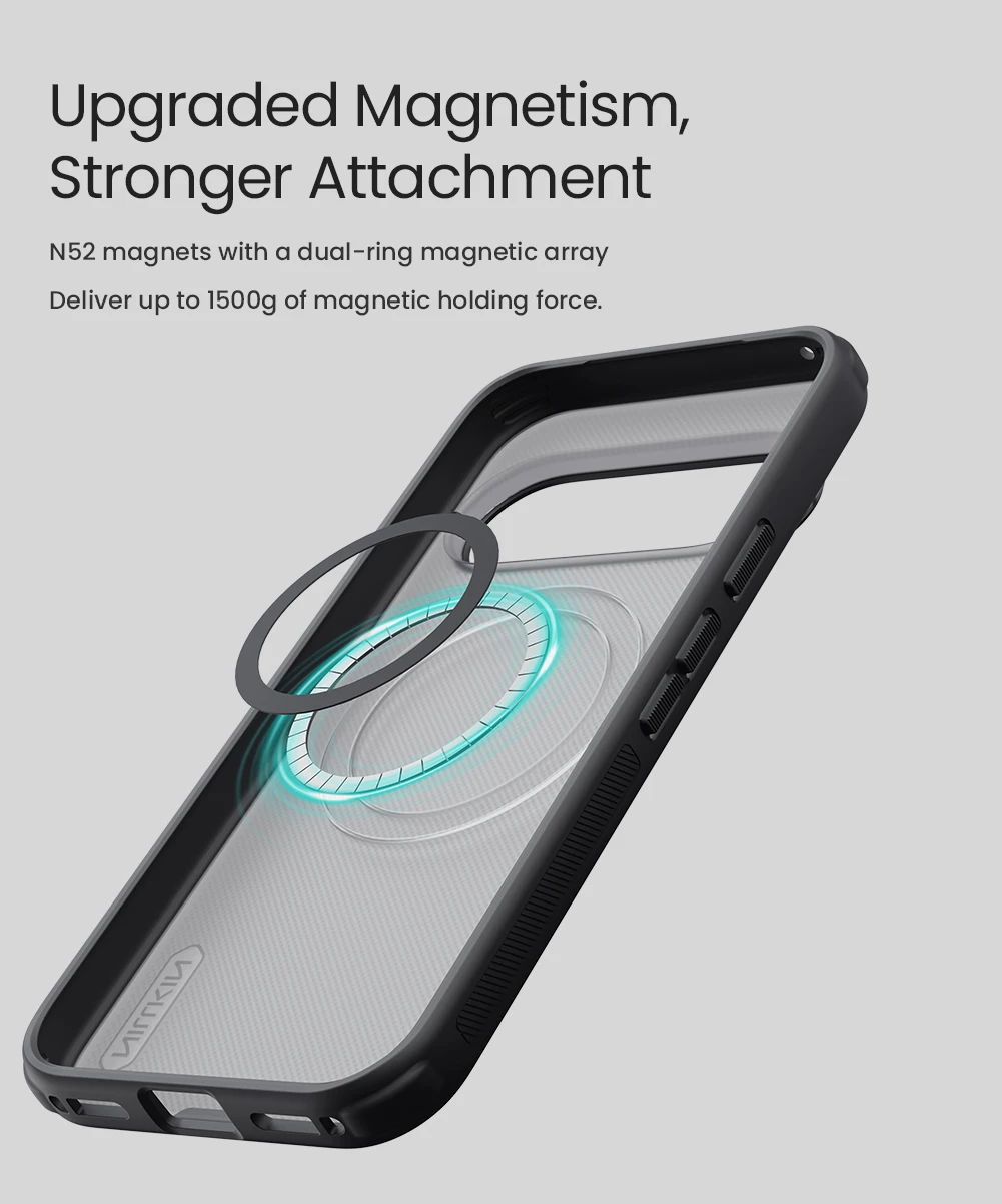 NILLKIN für Google Pixel 11 Pro Hülle Passgenaue Hülle Magnetische Super Frosted Shield Hochwertige Matte PC-Abdeckung – Detail 9