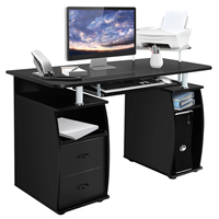 Computer table with Drawers keyboard Extract Printer shelf CPU Stand desk Storage office table Worktable