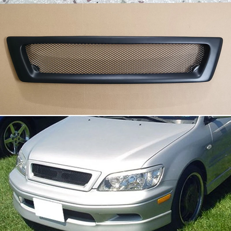 For Mitsubishi Lancer 2002 2003 Year Racing Grille Grill Body Kit Accessories FRP Matte Black