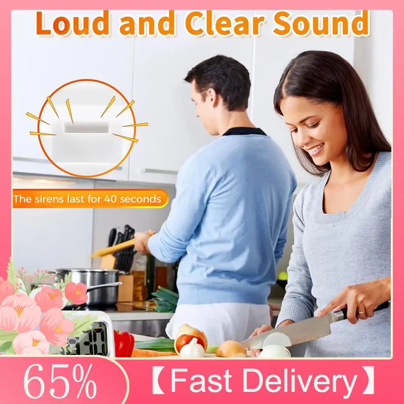 

A61Z Deals Digital Kitchen Timer, Large Screen Large Font Display, Magnetic Back Cooking Timer, Loud Alarm