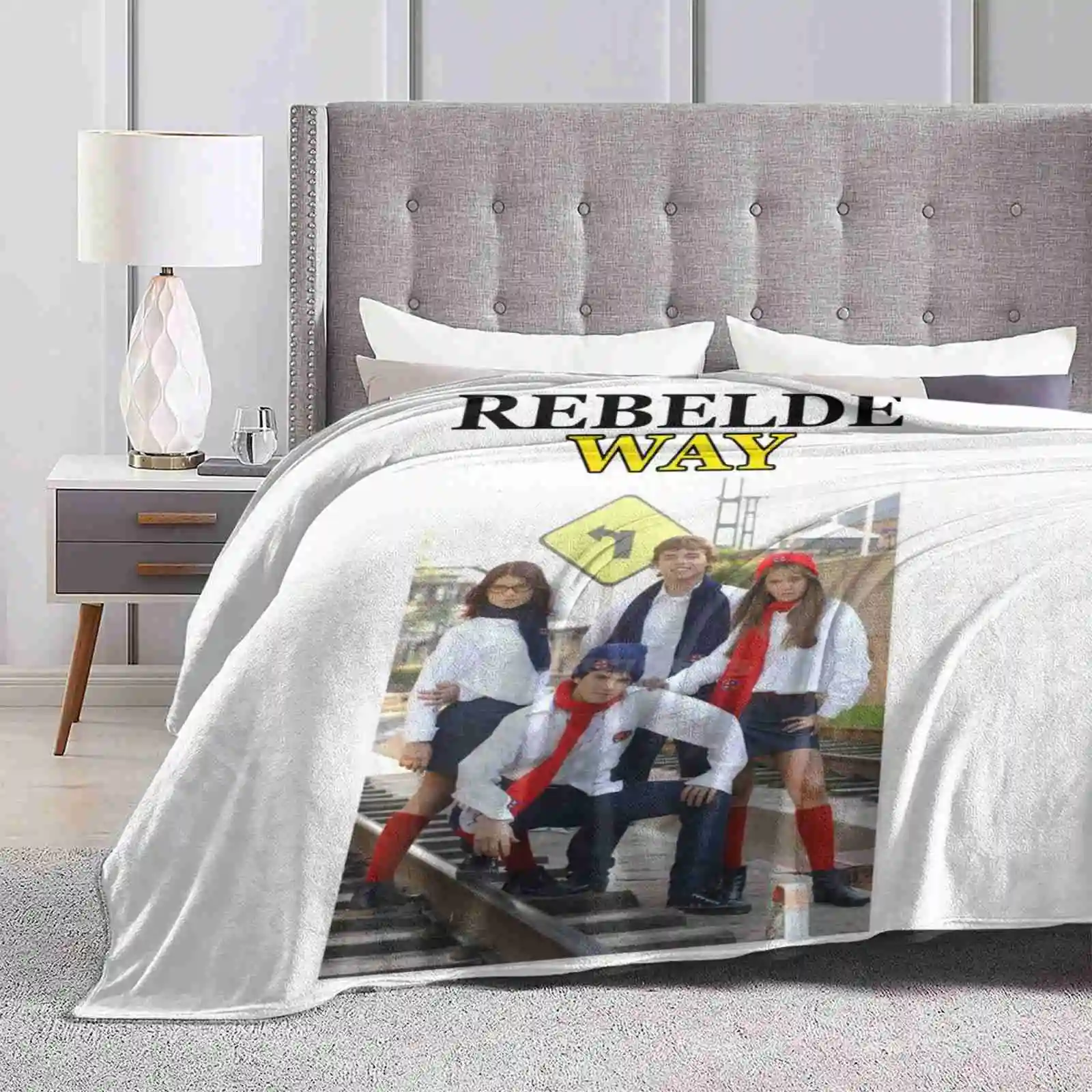 Erre Way New Selling Custom Print Flannel Soft Blanket Erreway Rebelde Band Music Argentina Cris Morena