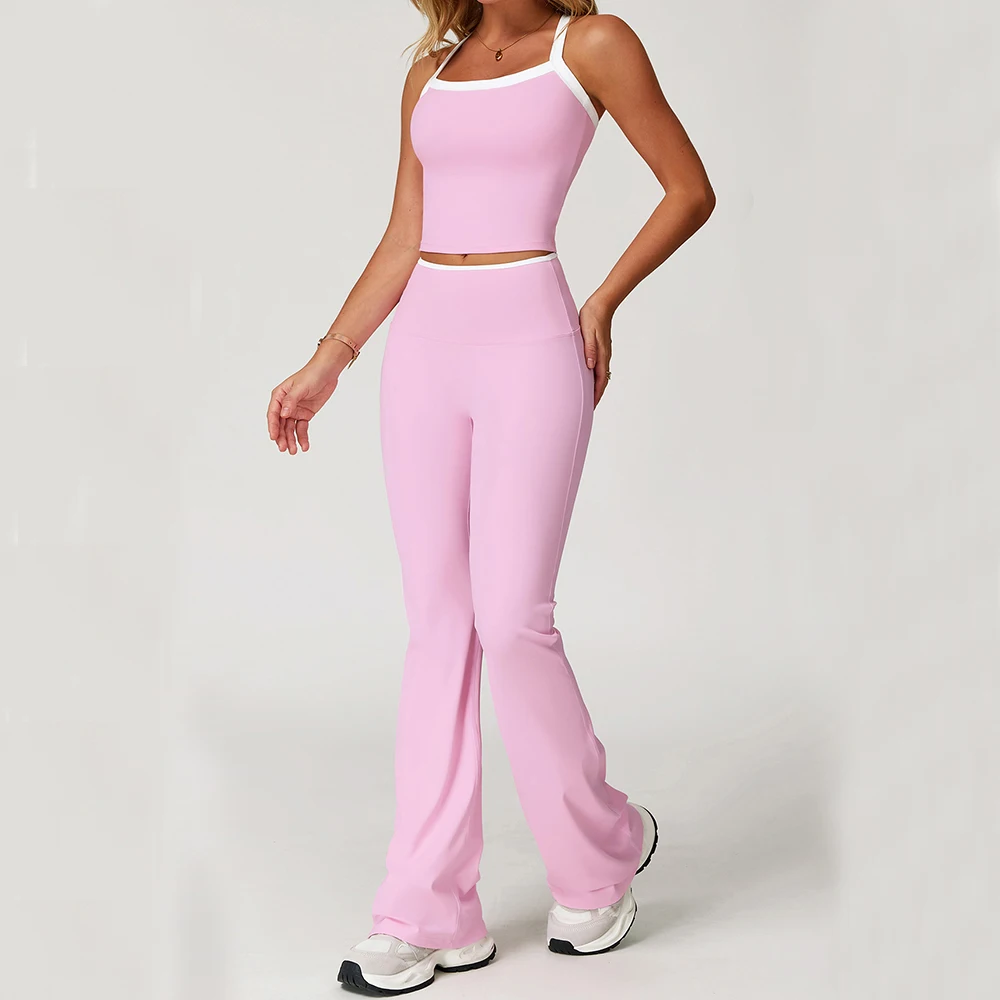 Women's Gym Clothes Sports Set Yoga Suit Women Sportswear Fitness Short Sports Underwear Fitness Flare Pants Workout Tracksuit