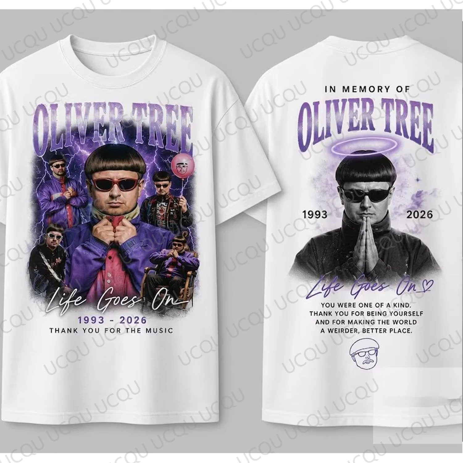 Oliver Tree Tribute Life Goes On 1993-2026 Music Fan Memorial T-shirt Thank You For The Memories