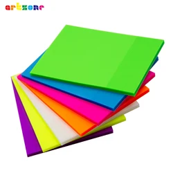 Colored Transparent Sticky Notes 50 Sheets Waterproof Posted It See-Through Stickers Non-Covering Self Adhesive Memo Pads