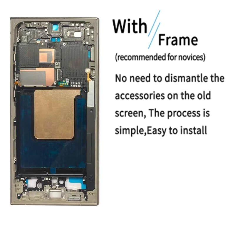 OLED For Samsung Galaxy S24 Ultra LCD With Frame Display Touch Panel Screen digitizer For Samsung s24 ultra LCD S928B, S928U