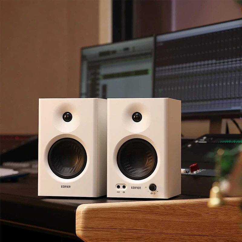 MR4 Powered Studio Monitor Speaker 42w Active Studio Bookshelf Speaker 2.0 Black Sound System