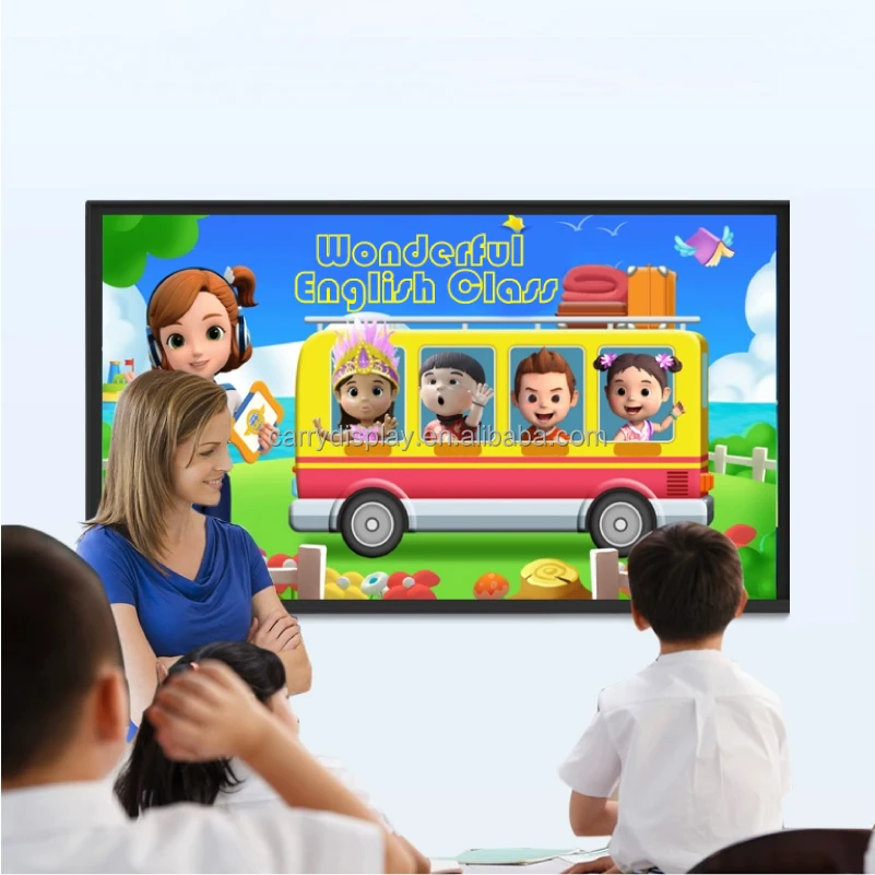 65/75/86 Inch Portable Finger Touchscreen Interactive Whiteboard Education Device Smart Technology for School