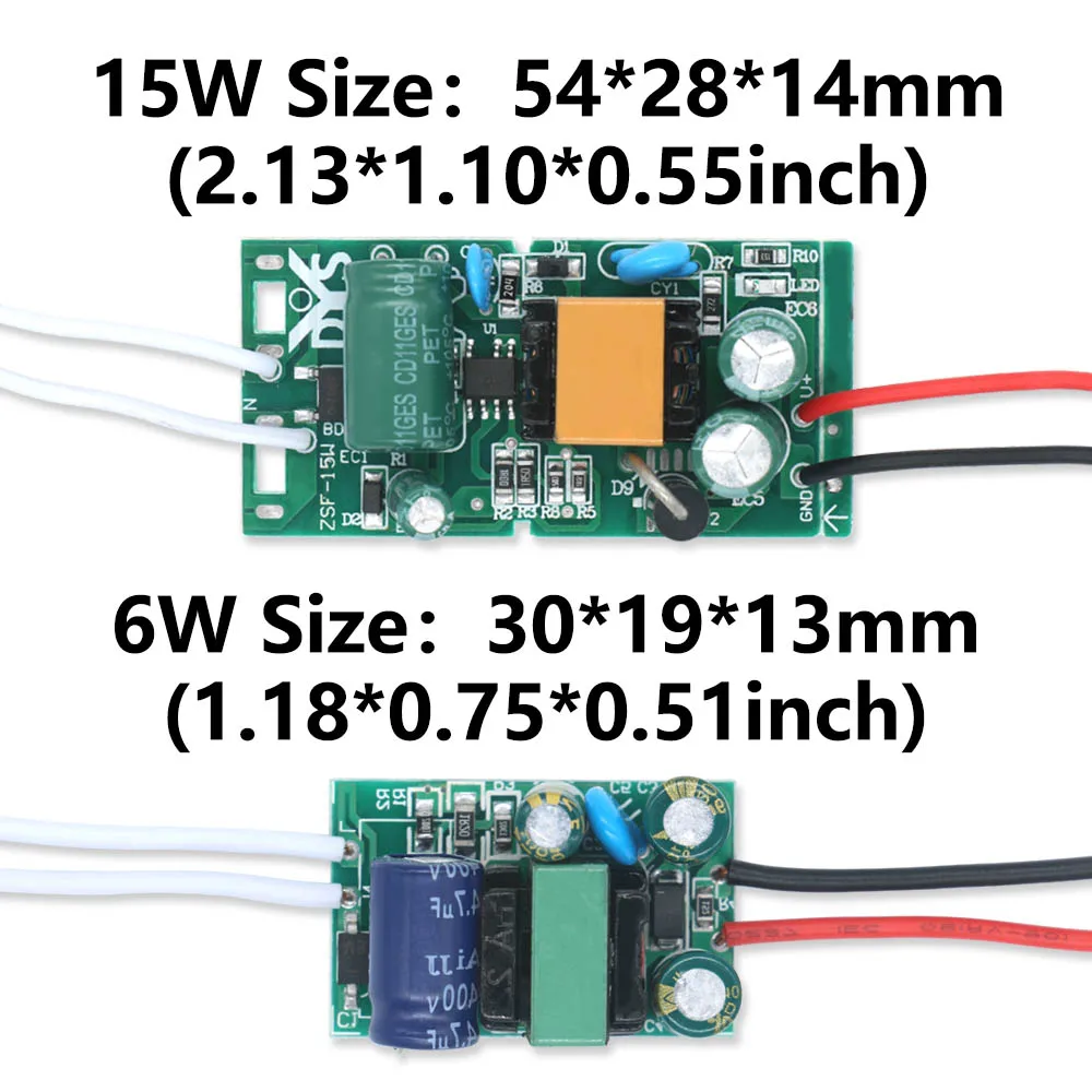 6W 15W 36W 48W AC 220V LED Bulb Driver DC 12V Lighting Transformer Constant Voltage Power Unit Device On PCB For LED Strip Light