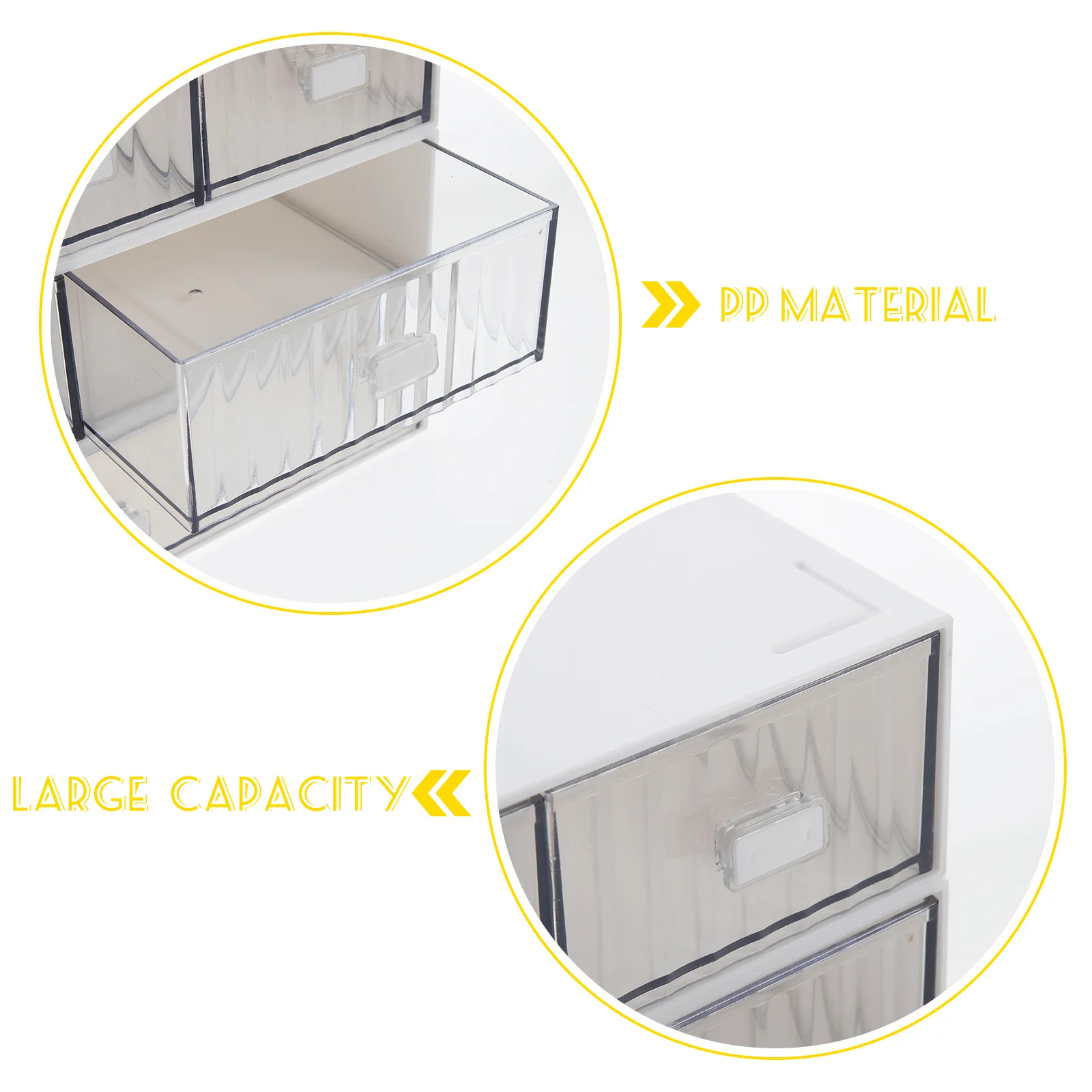 

1Set Stackable Desktop Drawer Storage Box Desk Organizer Storage Drawer Multi-Function Organizer Desktop Drawers