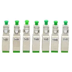 New SC/APC Female-SC/APC Male Optic Fiber Adapter Connector1~20dB Fixed Attenuator Optic Equipment Flange Coupler Wholesale