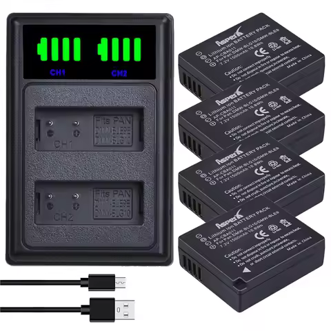 DMW-BLG10 BLG10E BLG10PP BLE9 BLE9E BLE9PP Bateria Battery +Charger For Panasonic Lumix DMC GF6 GX7 GX80 GF3 GF5 LX100 DC-TZ99