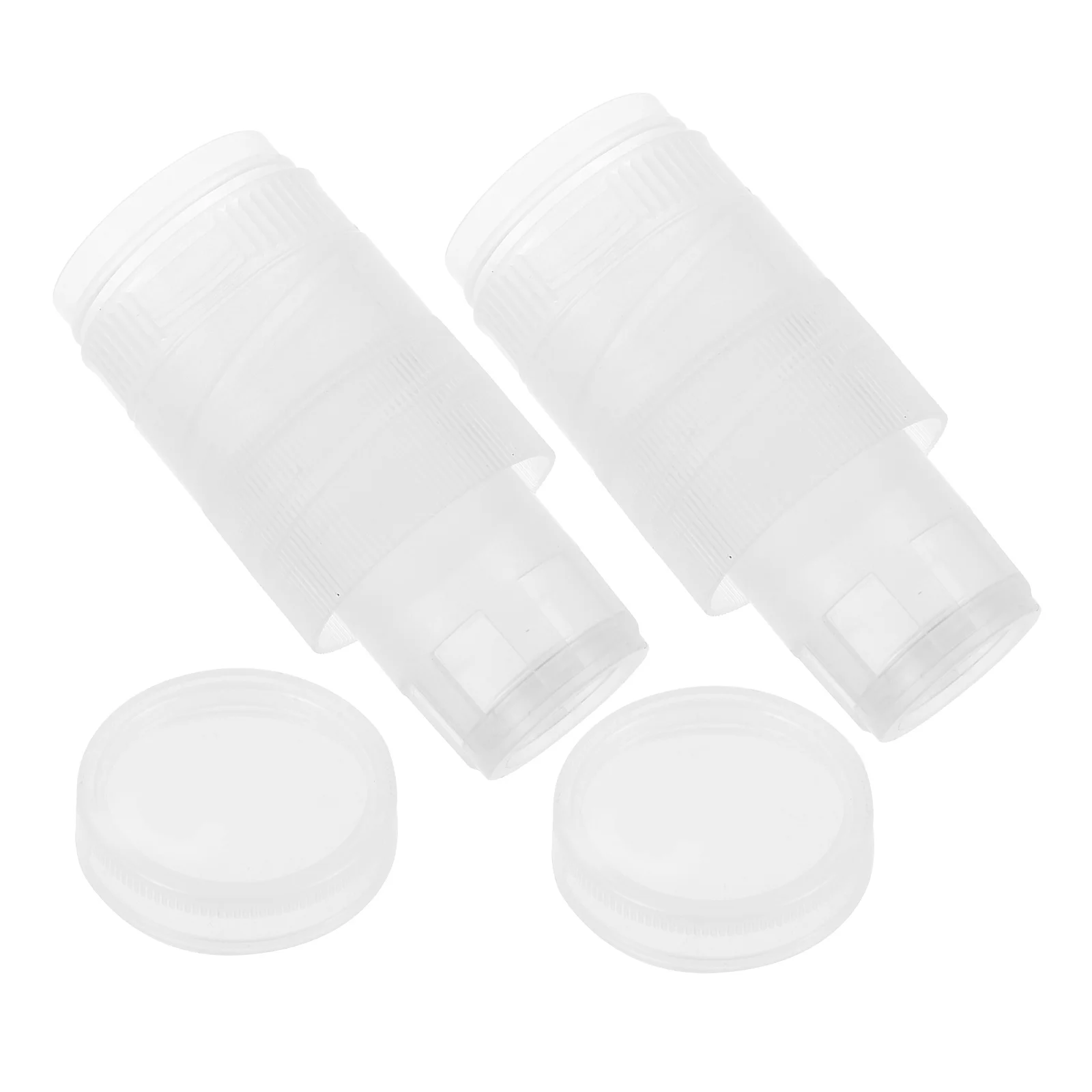 

2Sets Honey Bottle Lids Separable Plastic Screw Caps for Glass Storage Jars Honey Jam Sauce Containers Convenient Fresh Keepers