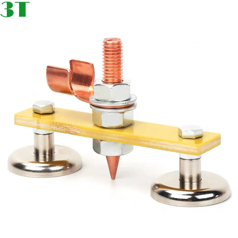 1Pcs Welding Magnet Head Magnetic Welding Ground Clamp Holder Fixture Strong Welder Sheet Metal Repair Machine Ground Wire Clamp