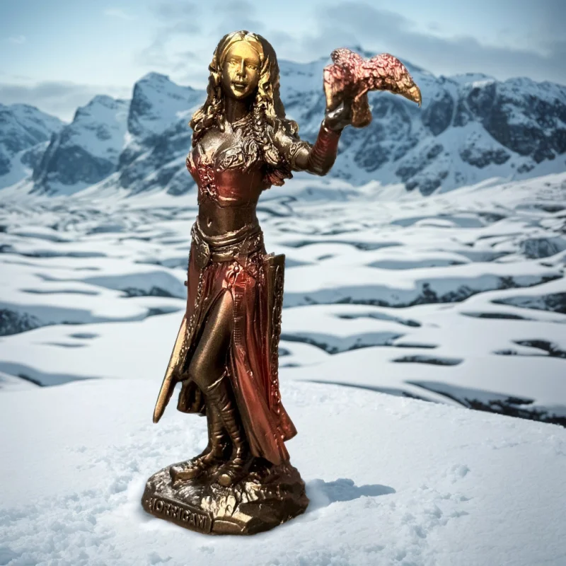 Goddess holding an eagle statue resin figurine for home decoration, mythological and European style, suitable for women.