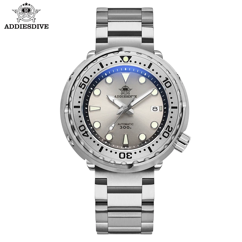 ADDIESDIVE New Tuna Diver Watch Men Watches Automatic NH35 Mechanical Stainless Steel Lume Wristwatch Sapphire Mirror 30Bar часы