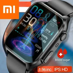 Xiaomi-Montre intelligente de sport pour homme, moniteur de glycémie, appel Bluetooth, therye.com, fréquence cardiaque, surveillance du sommeil, nouveau