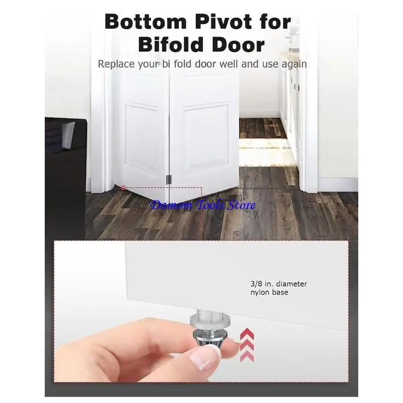 57BE Bi-Fold Door Hardware Screws set Bi-Fold Closet Door Hardware Repair set Durable