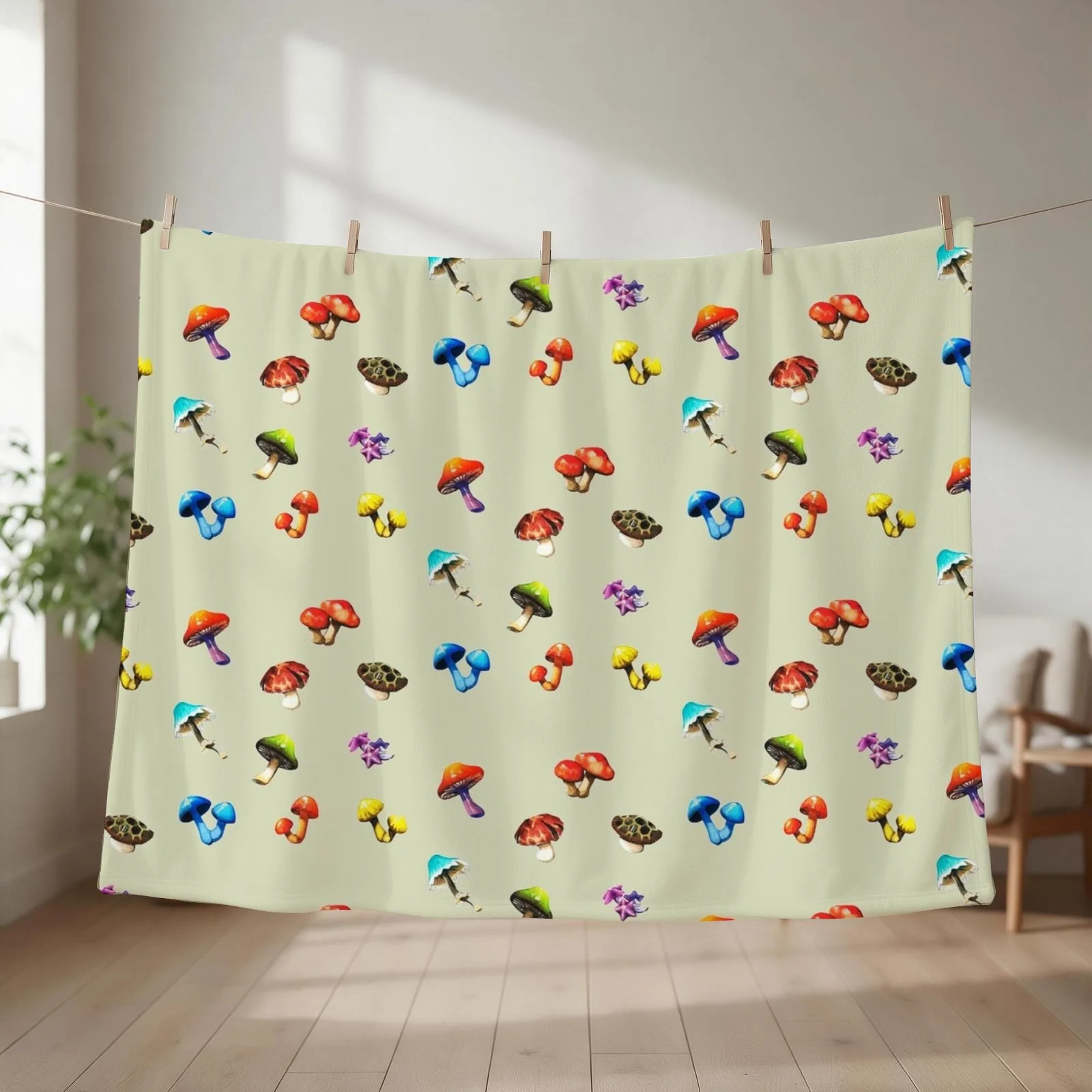 BOTW mushrooms Throw Blanket halloween Bed covers Luxury Thicken Tourist Blankets