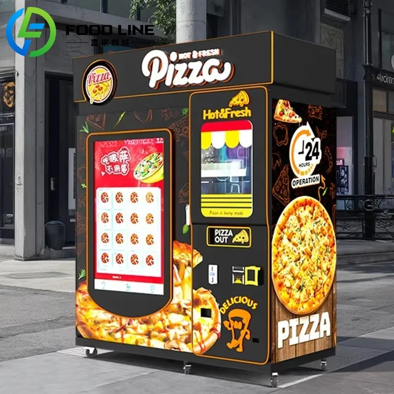 Self-service Pizza Vending Machine Outdoor for Bussiness Fully Automatic Pizza Maker Vending Machine Customized