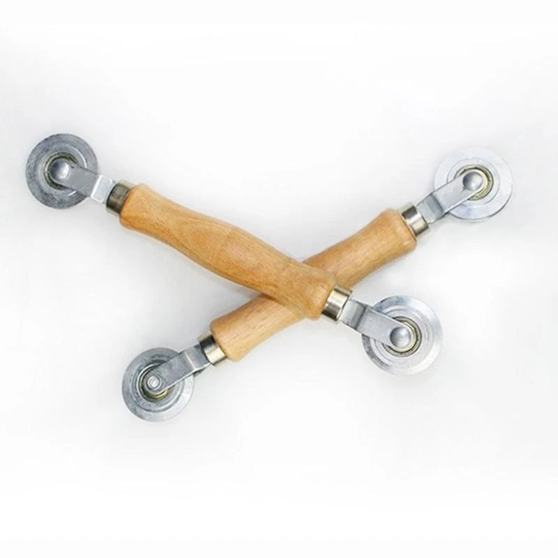 Y1AD SCREEND SCREEN ROLLING SPLINE SPLINE ROLLER dengan pegangan kayu & roda baja