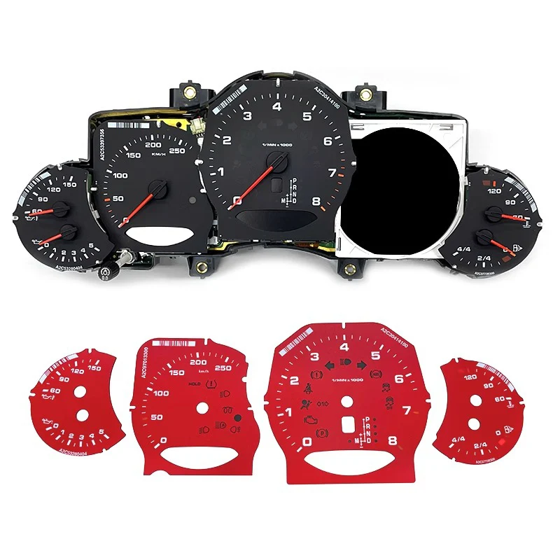 For Porsche Cayenne 958 Panamera 970 2011-2017 Instrument Cluster Panel Dash Gauge Face Gauge Overlay 250KM/H 300KM/H