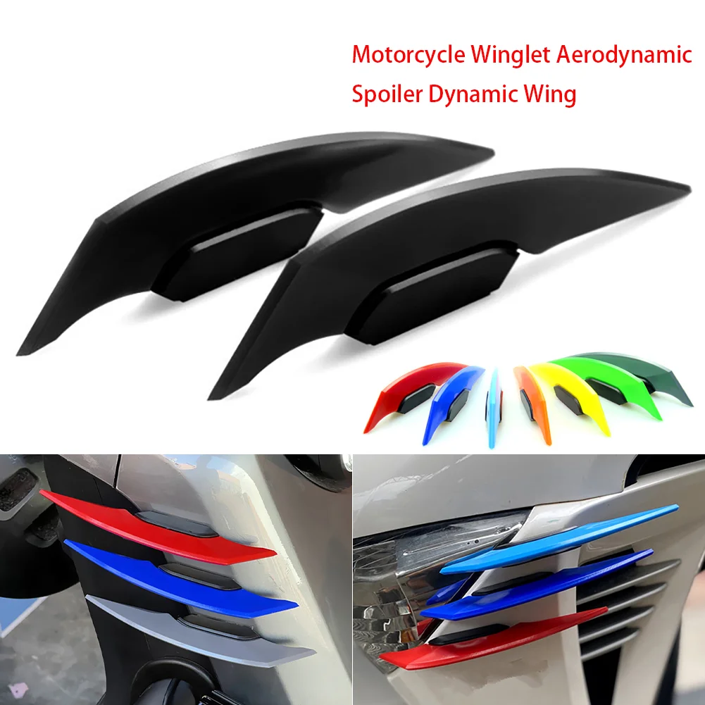 

Universal Motorcycle Winglet Spoiler Wing Decoration Sticker For 2011 V3 Kit Honda Rebel Cmx 500 Honda Cbr Yamaha R1 2004