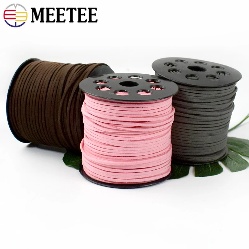 10/20/30 متر 2.8 مللي متر قلادة اللون الجلود الحبال للخياطة سوار المنسوجة الحبل الشعر ديكور حبل المواد DIY بها بنفسك الخياطة اكسسوارات