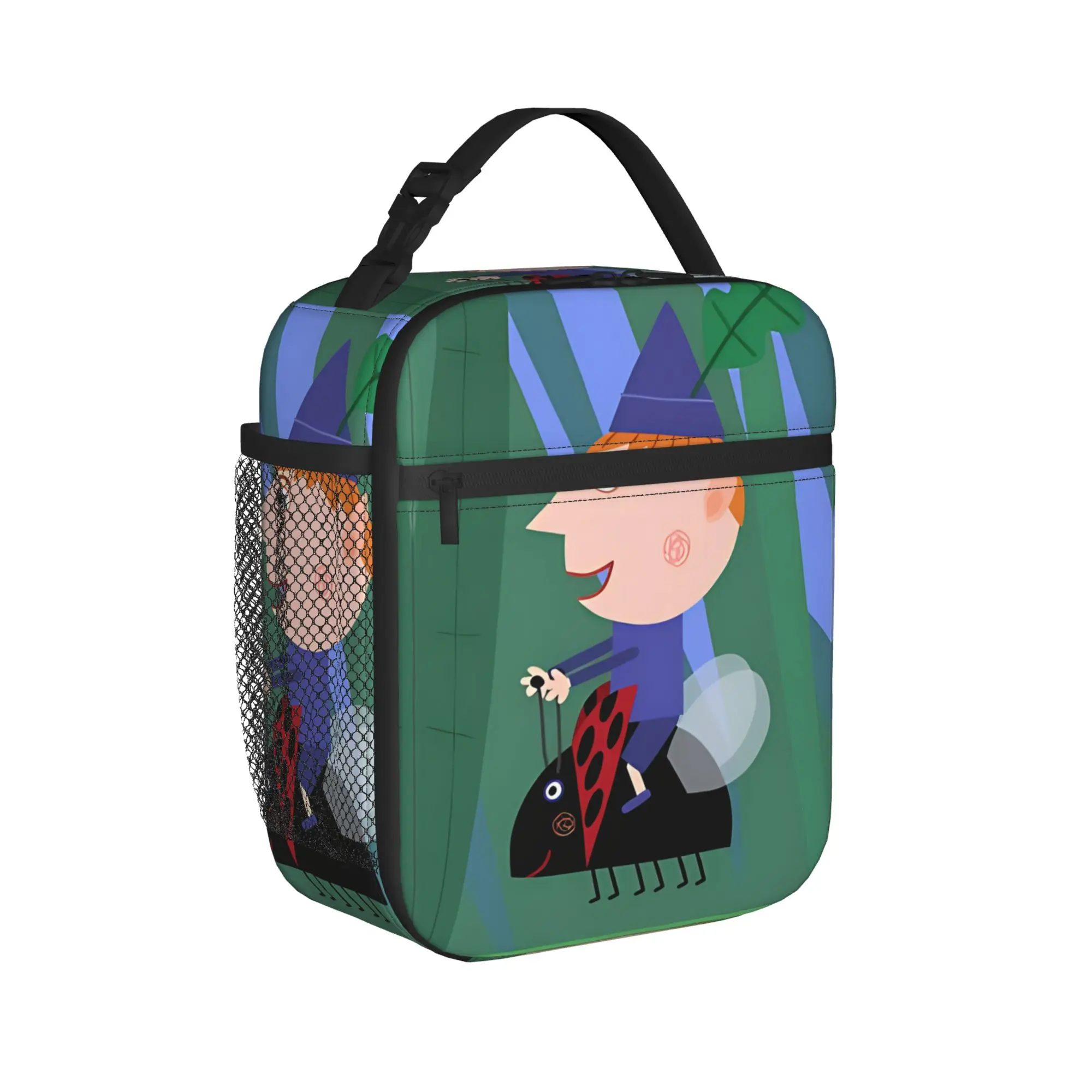 Ben And Holly's Little Kingdom Cartoon Insulated Lunch Bag Portable  Meal Container Thermal Bag Lunch Box Tote Office  Outdoor