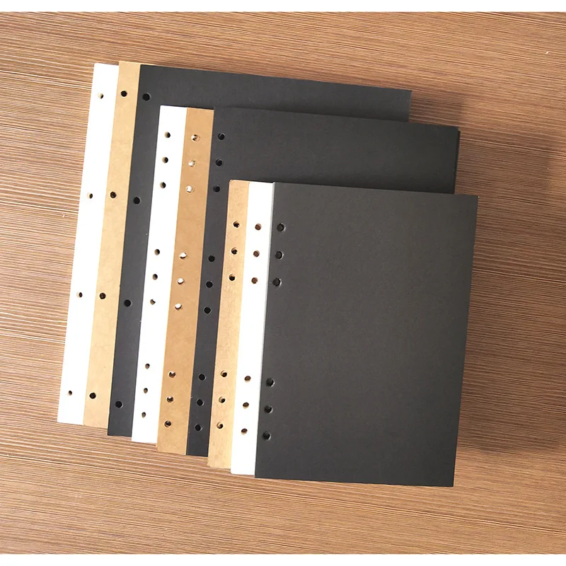 Inner Sheet A5 Thickened Cardboard Inner Core A5 A4 B5 Kraft Paper 300g White Card Black Card  Notebook