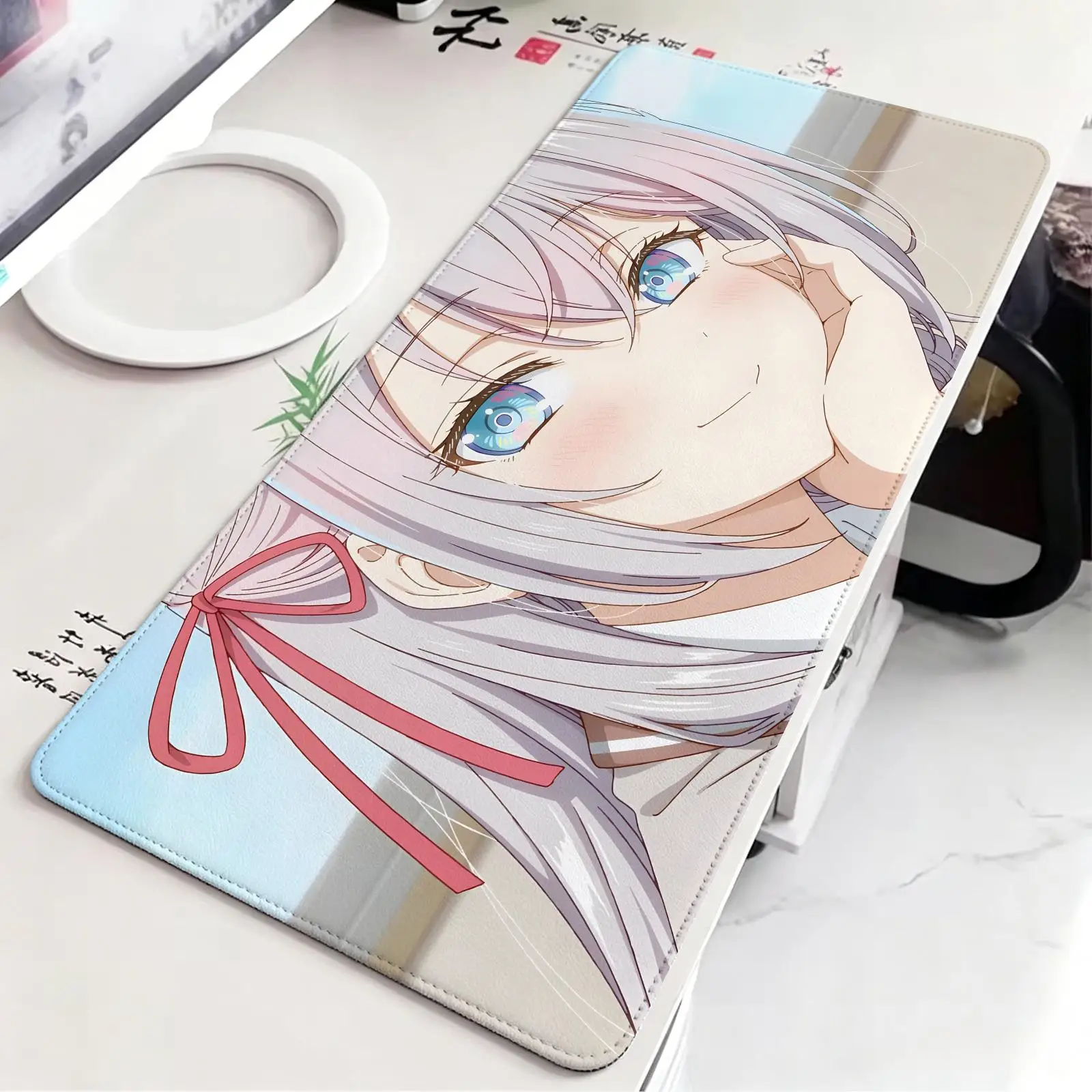 Esports gaming mouse pad,stitched edge computer desk mat,anime style desktop mouse Alya Sometimes Hides Her Feelings in Russian