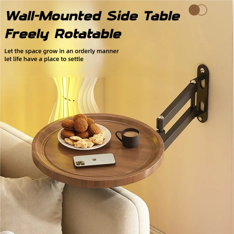 Wall Mounted Table Corner Table Simple Portable Decoration Bedside Storage Shelf for Balcony Leisure Bar Hallway Store Dorm