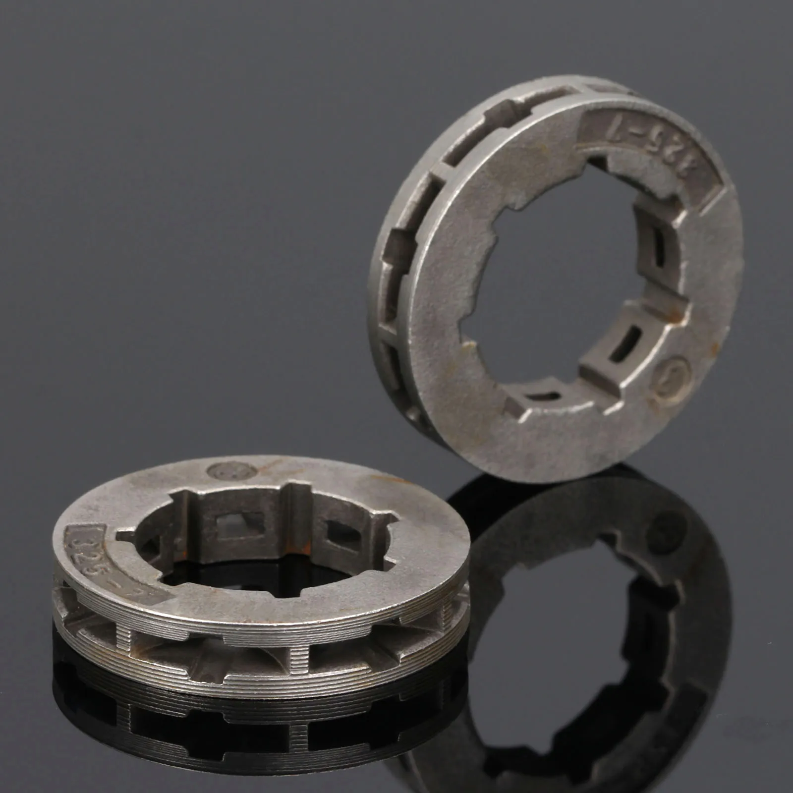 2x .325-7T Metalen Kettingzaag Sprocketvelgsegmenten Power Mate Voor Kettingzaag Vervanging 45cc/52cc/4500/5200 Kettingzaag onderdeel
