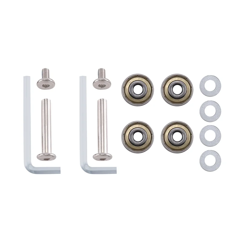 48 مللي متر X18mm 2 زوج الأمتعة حقيبة استبدال عجلات المحاور ديلوكس إصلاح الأمتعة استبدال عجلات الأسود-B61B