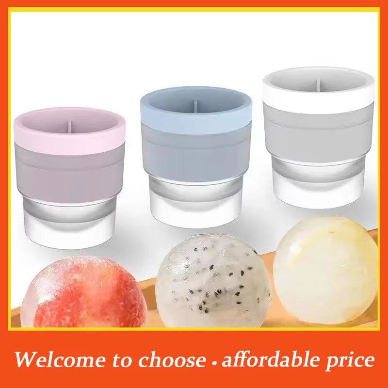 {}Ice Maker Food Grade Sphere Ice Mold Stackable Slow Melting DIY Ice Ball For Cocktail Drink Home Bar Tools