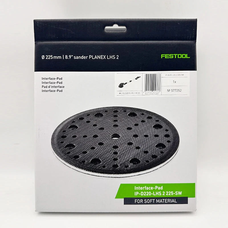 Festool 577252 Interface Pad IP-D220-LHS 2 225-SW for PLANEX LHS 2 225mm Sander, Soft Material