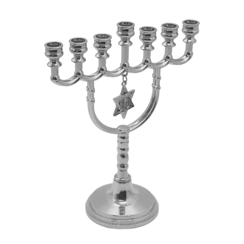 Multi Branch Branch Hanukkah Stand Artistic Stand 7 Headed Candelabrum Stylish Home Decor Stand Dropship