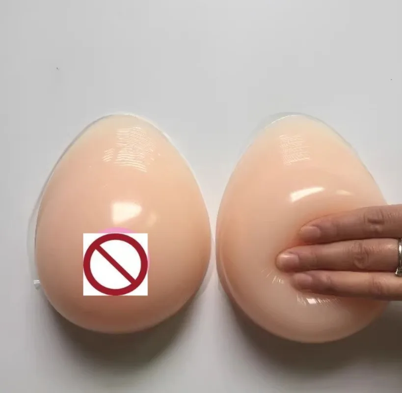 1pair Natural Look Tear Drop Silicone Breast Forms - Transform - Pair 1000g 800g 500g A B C D Cup for CD TS Drop Shipping image 5