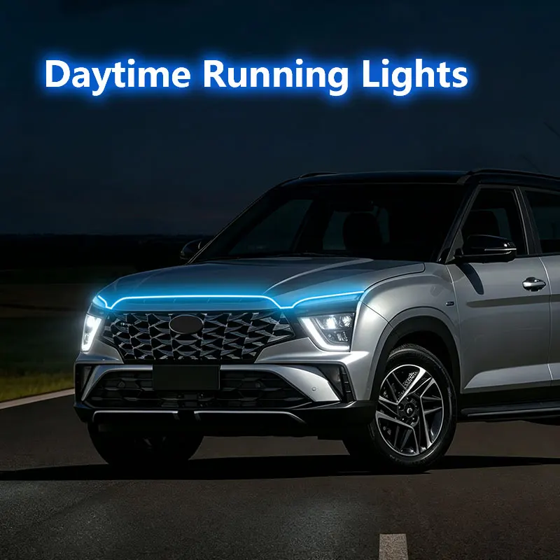 For Hyundai Creta  Decorative Atmosphere Lamps Ambient Lights Car Flashing 1pcs 12V LED Daytime  Ambient Running white Light