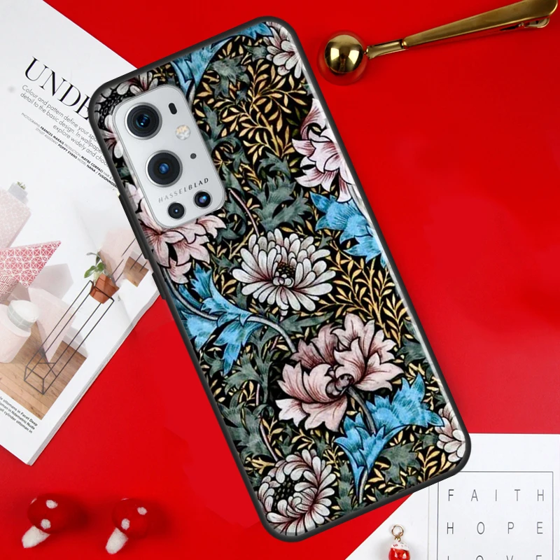 Chrysanthemum Case For OnePlus Nord 2 CE N10 N100 N20 N200 N300 Ace 8T 9R 9RT 10T 8 9 Pro 10 Pro Cover