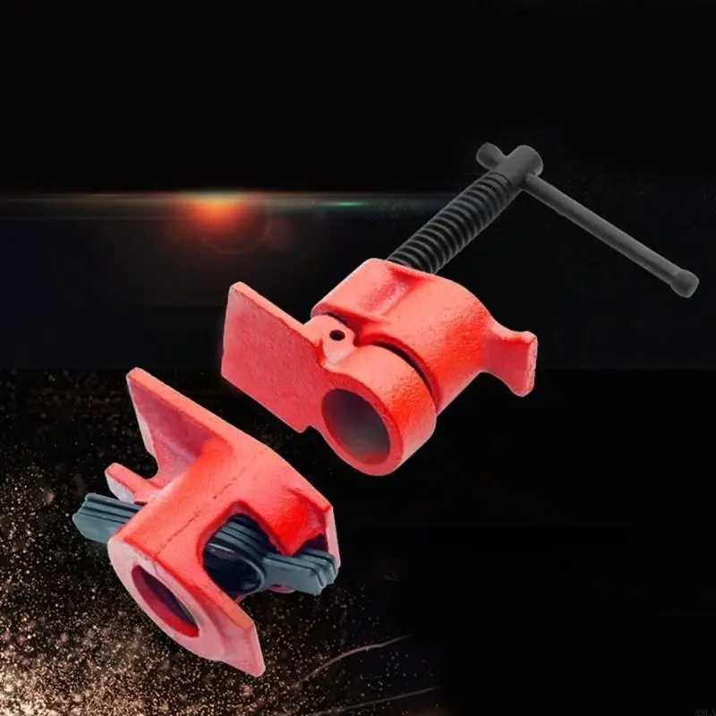 A9LA Antislip Heavy Duty Woodworking Pipe Clamps for Precise Gluing and Craft Project