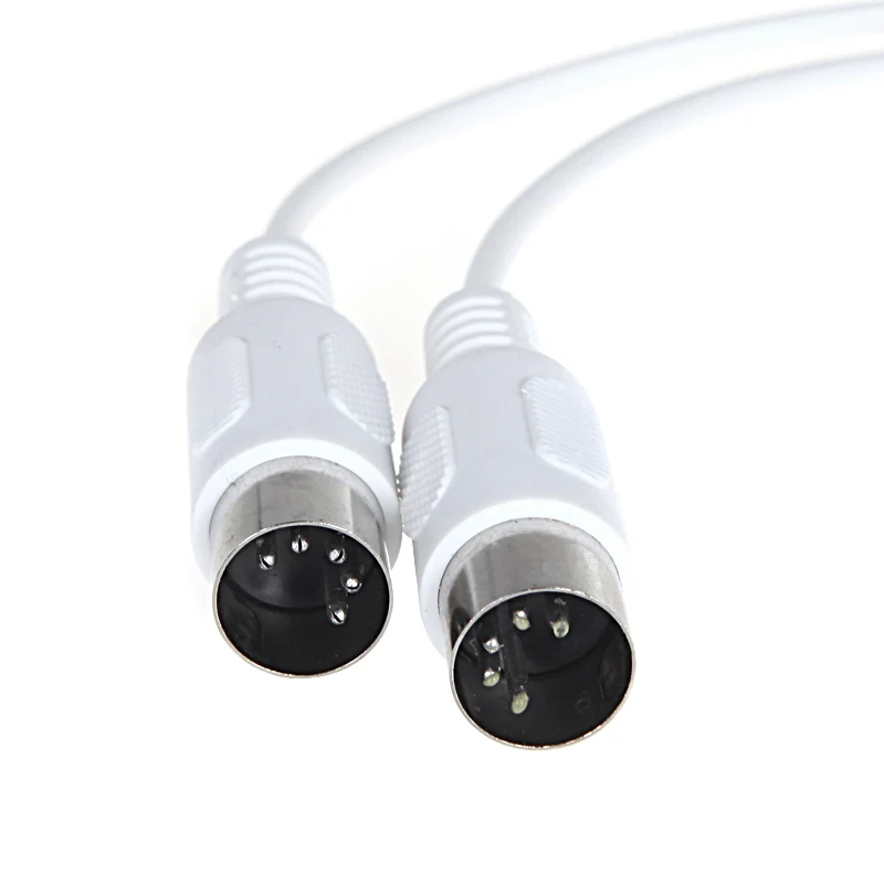 MIDI Extension Cable to Male 5 Pin 1.5/4.95FT High Quality 5 Pin Male to 5 Pin Male MIDI Extension Cable