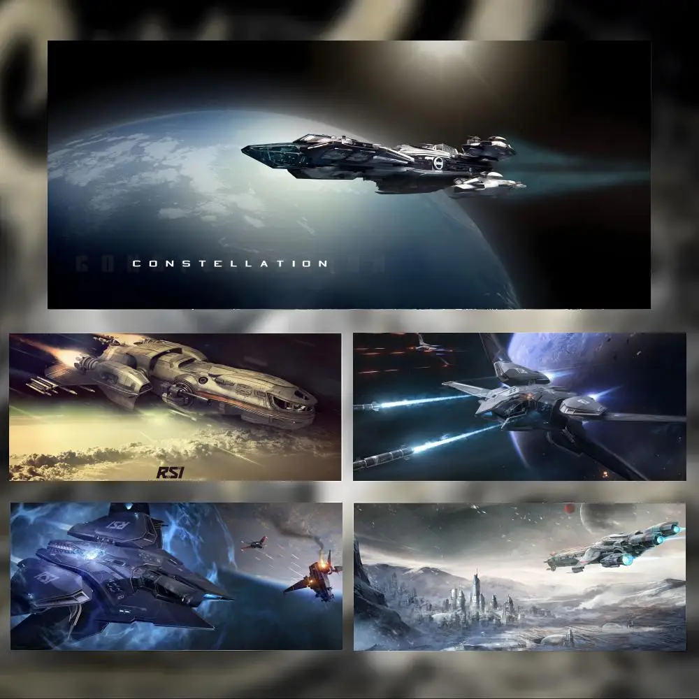 

Huge Space Game S-Star Citizen Mouse Pad Large Thick Desk Pad Stitched Edges Gaming Mouse Mat for PC