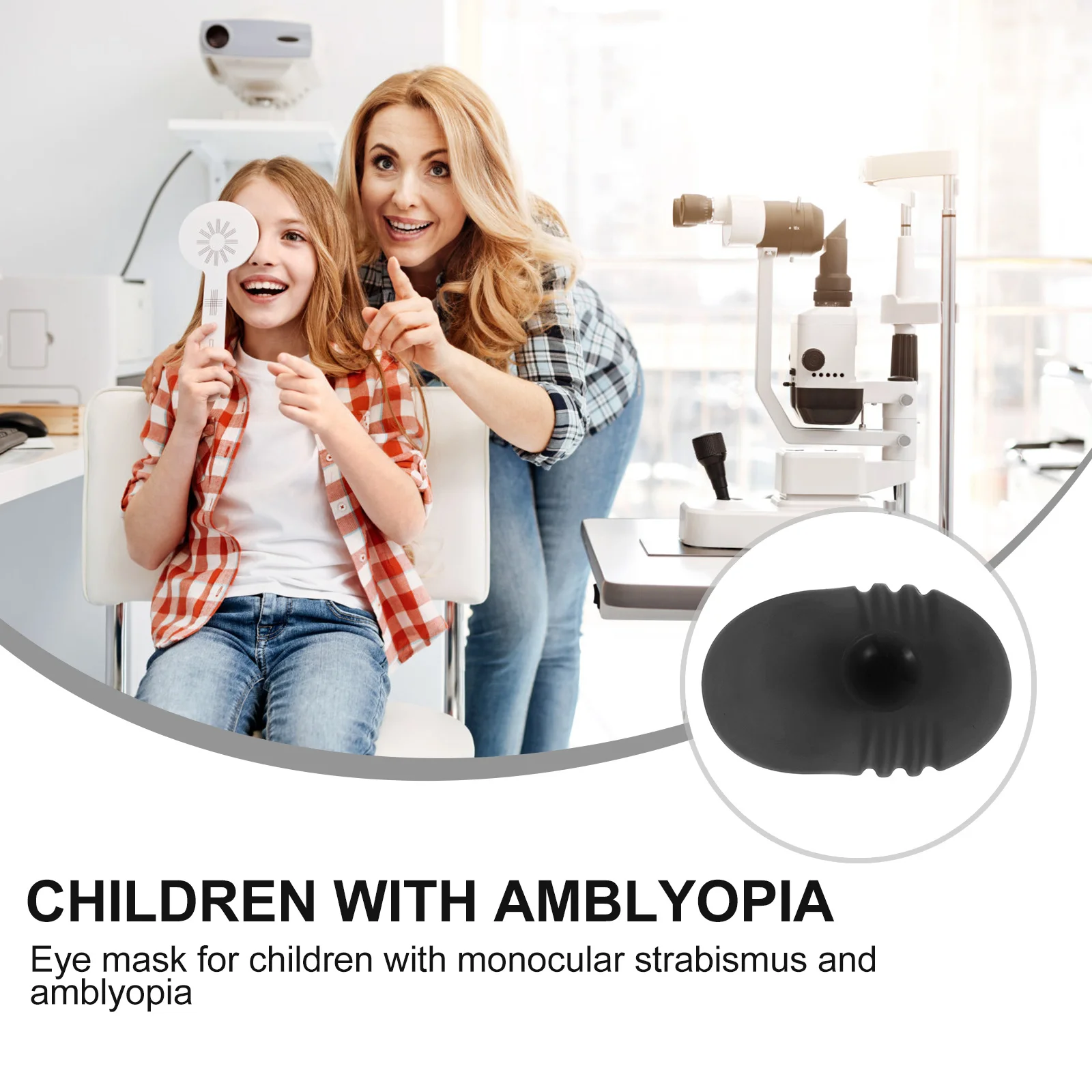 1Pcs Eye Patch Soft Silicone Comfortable Breathable Amblyopia Light Blocking Eye Shade Pad Light Blocking Patches